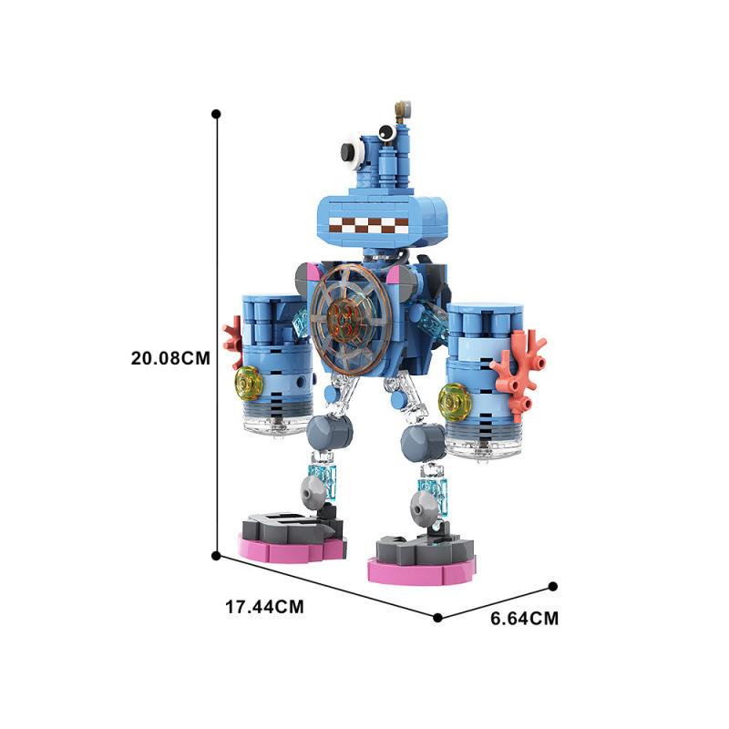 Game Series Water MonsteChoir Model Building Blocks Cartoon Boys Assembled Music Robot Decorative MOC Bricks Toys Holiday Gifts