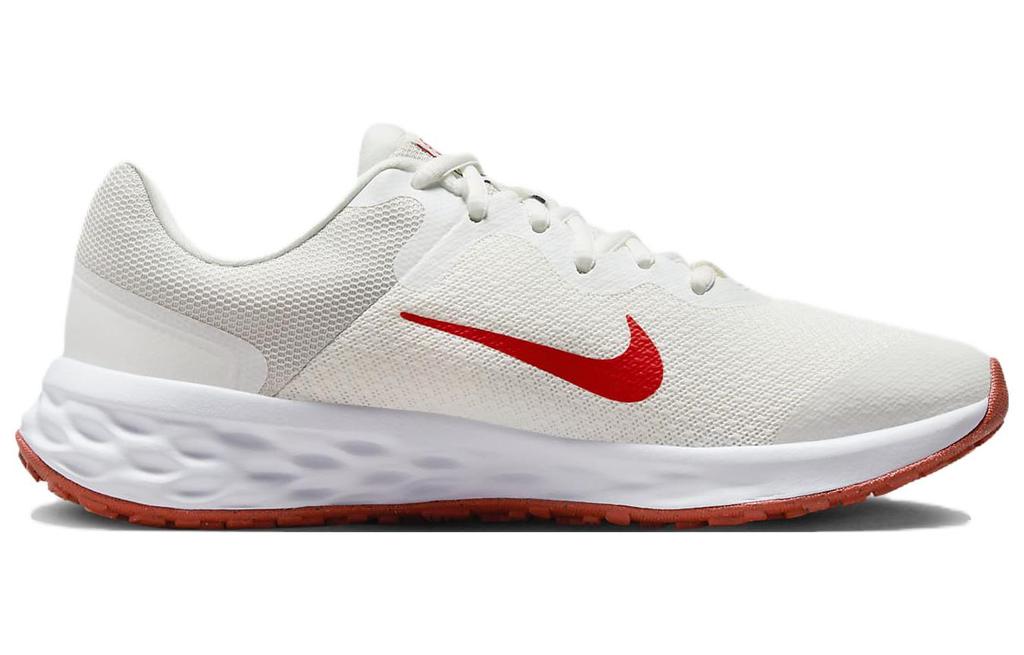 Nike REVOLUTION 6 Comfortable Cushioning Breathable Low top Kids' Running Shoes Red White DD1096-102