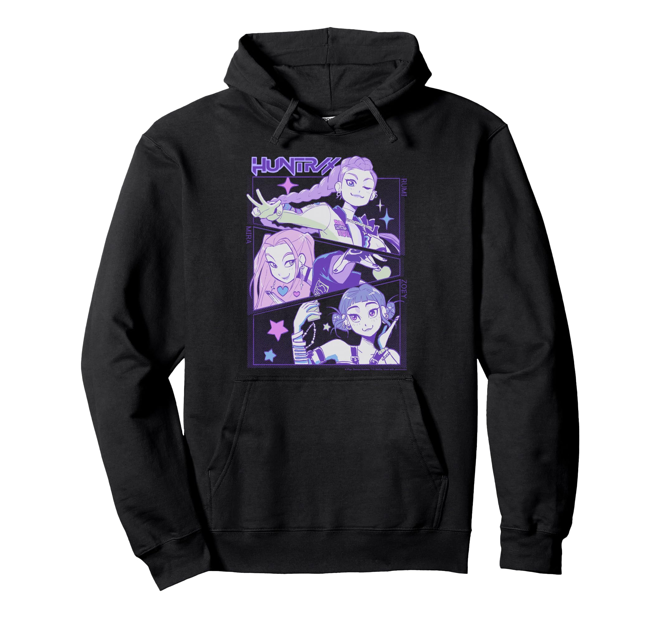 

KPop Demon Hunters Anime Huntrix Hoodie Huntr/X чёрный