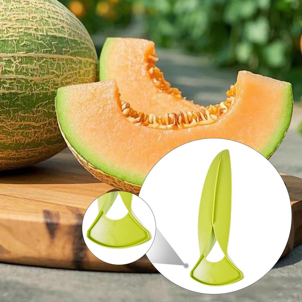 Cantaloupe Cutter Fruit Divider Melon Slicer Kitchen Gadget for Fruits Quick and Easy Cutting