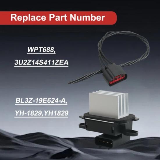 Blower Motor Fan Resistor Regulator and Connector for Ford Explorer Taurus Flex