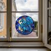2026 Blue Flying Dragon Electrostatic Stickers Window Glass Sticker Waterproof Vinyl Decals No Adhesive Home Decoration #91