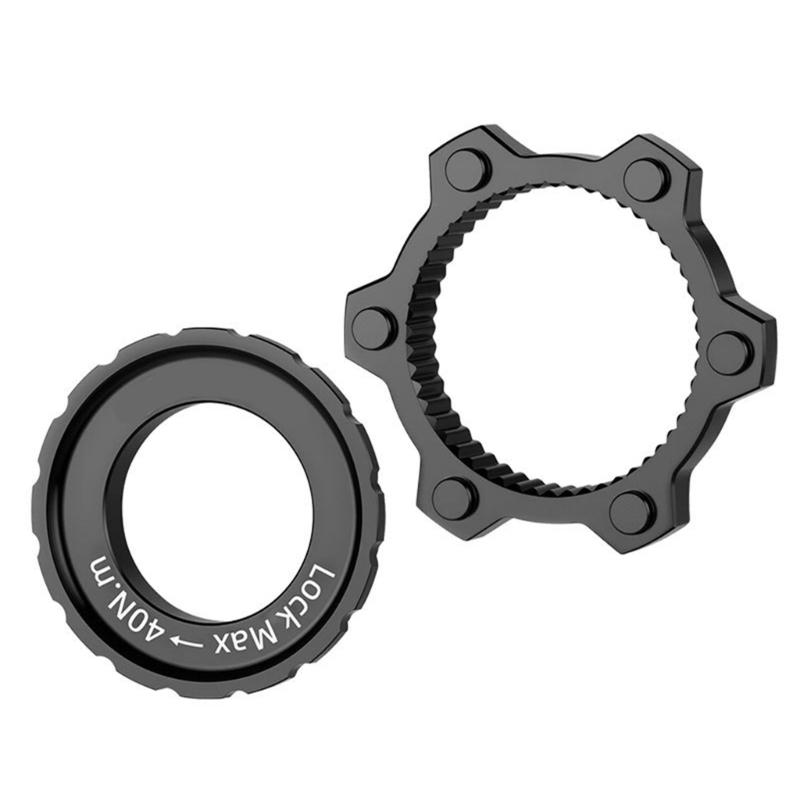 2pack Bicycles Disc Brake Adapter 6 Bolt to Centerlock Hub Converter Universals Light weight Aluminum чёрный