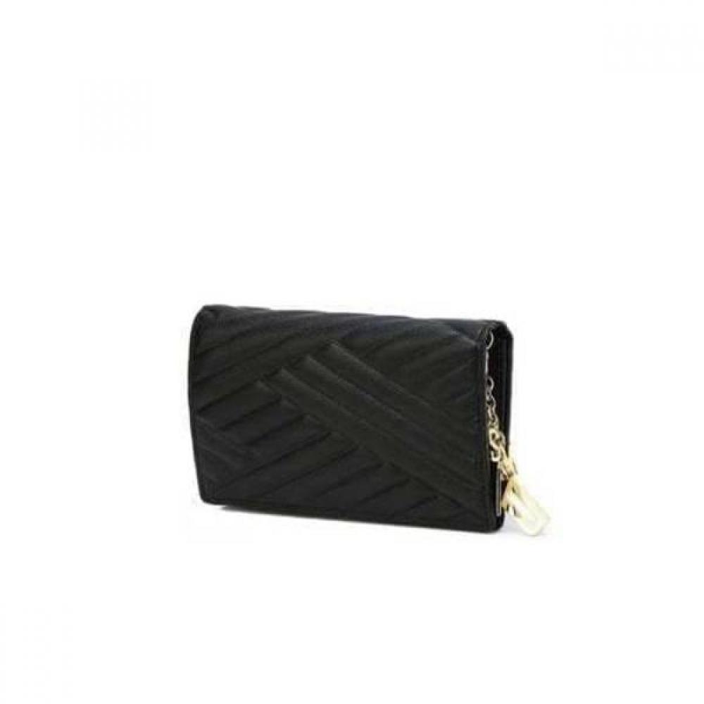 Daks Black Carlyle Embossed Leather Gold Dd Wallet