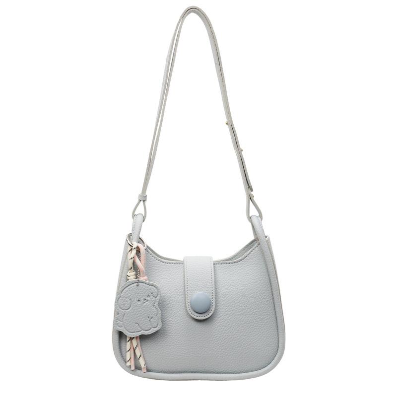 Popular Small Bag Women's New Simple and Versatile Shoulder Messenger Bag Textured Bucket Bag