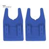 1 Pair Silicone Bucket Fishing Rod Holder Portable Lightweight Non-slip U-shaped Clamp-on Lure Container Bucket Fishing Pole Rest Rack Raft Fishing