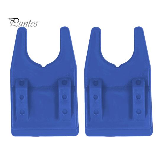 1 Pair Silicone Bucket Fishing Rod Holder Portable Lightweight Non-slip U-shaped Clamp-on Lure Container Bucket Fishing Pole Rest Rack Raft Fishing