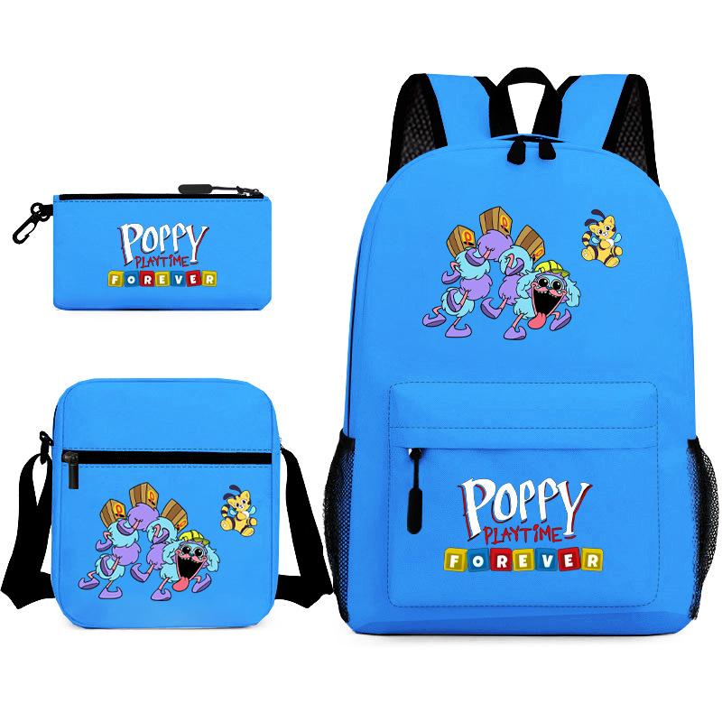 Poppy's Game Time Starry Sky Elementary School Bag Nightmare Animal Large Capacity Backpack Three-piece Set