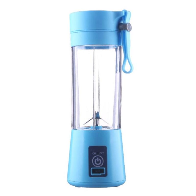 USB Battery Portable Easy Blender Mini Juicer Multifunction USB Charging Juicer Juicer Mixing Cup Fruit Juicer | Players (Blue)