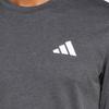 Adidas Logo Pattern Round Neck Short Sleeve T-Shirt Men Tops Gray JE5706