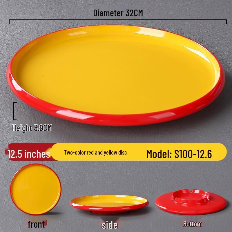 Melamine Nordic Style Cold Dish & Stir-fry Plate for Restaurants and Hotels
