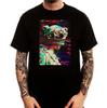 Roman Statue Glitch Art Aesthetic Black Printed Cotton T-shirt Top Tee