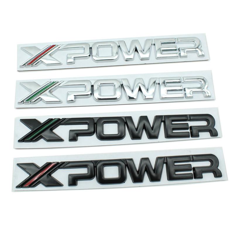 Mașină 3D Metal X XPOWER Logo Trunchi Body Badge Emblema Decalcomanii Autocolant pentru MG 3 7 5 6 EZS TF ZR ZS HS GS GT Hector RX5