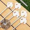 Luminous Tent Ground Pegs Anti-Rust Galvanized Steel Tent Stakes Glow In Dark Design Outdoor Camping Tent Canopy Fixing Hardware