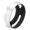 2Pcs Aluminium Alloy Hollow Out Lens Hood 40.5 Mm for Leica Camera Silver