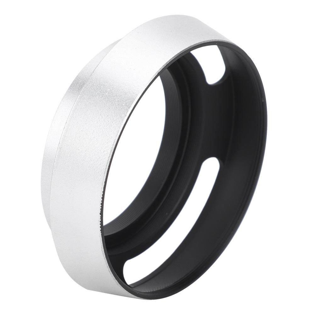 2Pcs Aluminium Alloy Hollow Out Lens Hood 40.5 Mm for Leica Camera Silver