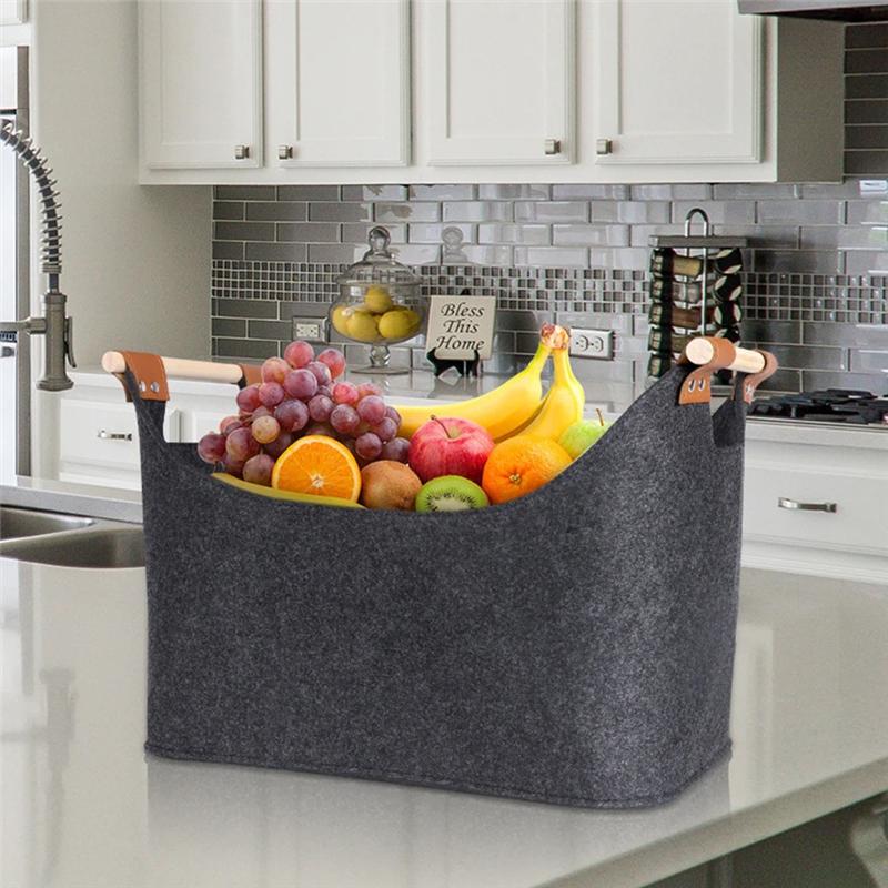 M-Modern-Foldable Wood Basket Large Capacity 57 L Fireside Wood Carrier Holder Bag For Firewood Wood Newspapers Clothes