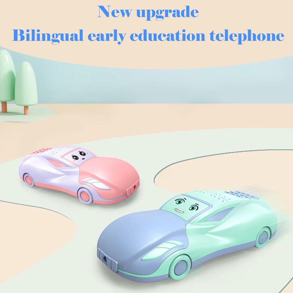 Kids Phone Toy With Music And Vibration Bilingual For Baby Early Learning Toy