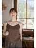 Women's Lightweight Casual Linen Camisole: Summer Style, See-Through, Breathable, Solid Color