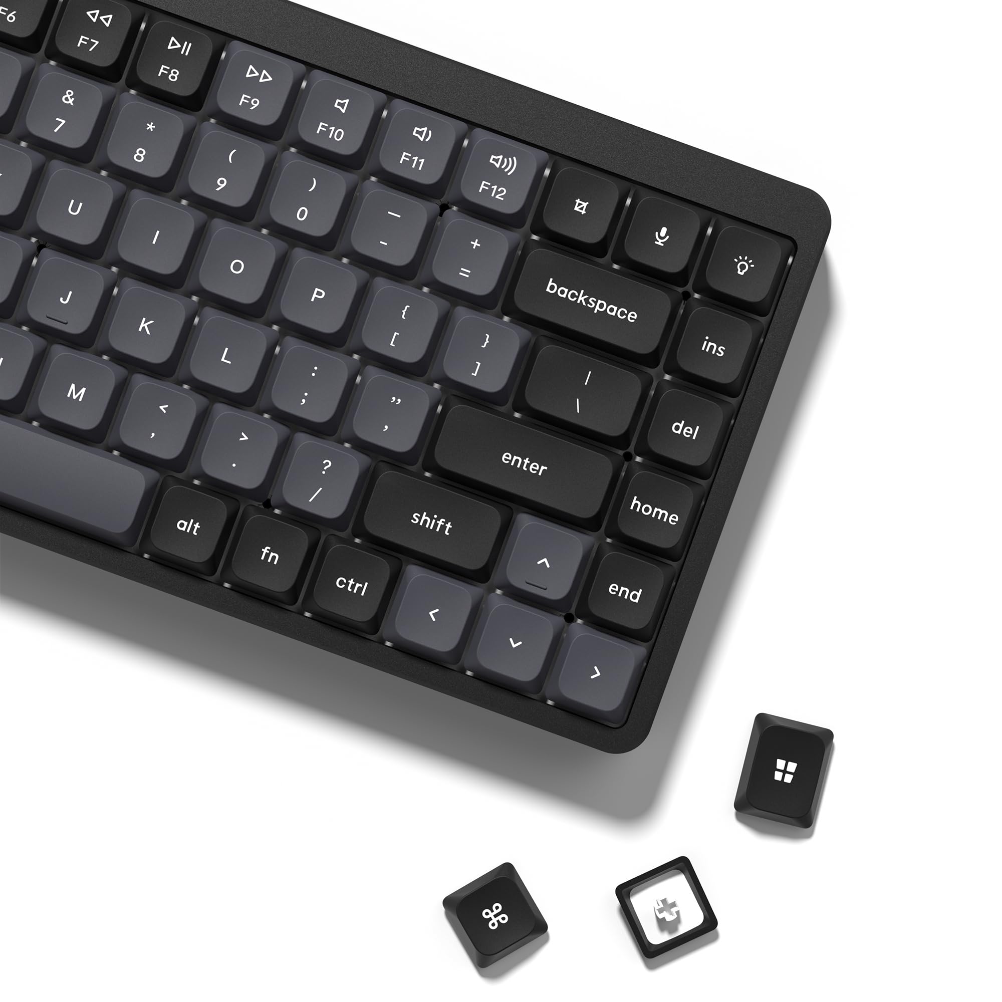 

Womier 138-Key Low-Profile PBT Keycaps Full Set for 60%, 65%, 75%, and 100% Cherry Gateron MX Switch Keyboards (Gray and Purple)