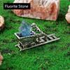 1pc Natural Crystal Raw Stone Orbit Miner Ornament Fun Ore Specimen Home Study Desktop Decoration Holiday Gift
