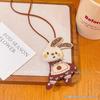 2024 Cute Cartoon Sweater Lanyard Chain for Women - Autumn/Winter Pendant Neckwear & Accessory