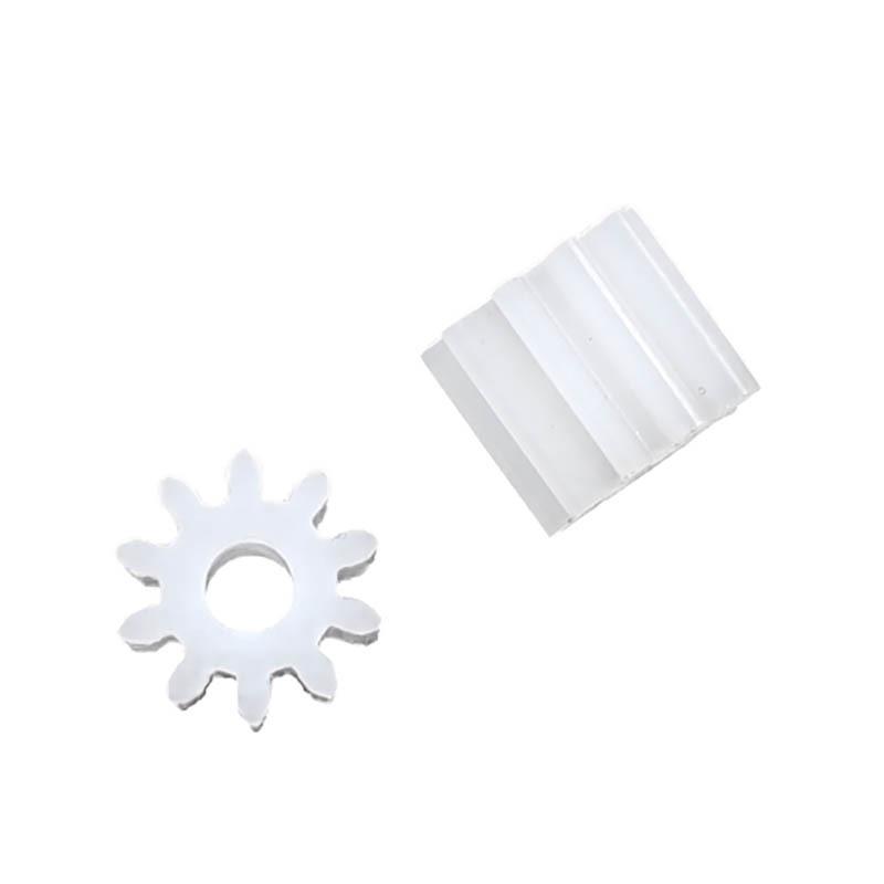 10T 0.8M Spur Gear OD=9.6mm 10 Teeth Customize Hole 3mm 3.17mm 5mm Plastic POM Pinion 103B 105A