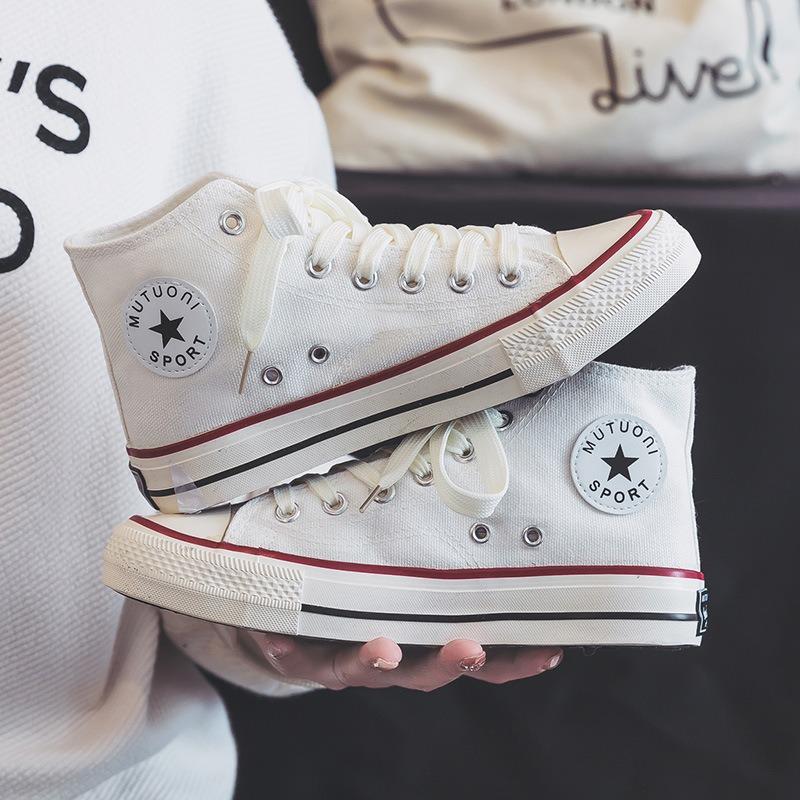 High-top replica canvas shoes women's retro casual board shoes rubber shoes men's and women's couple shoes