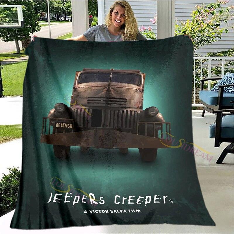 Jeepers Creepers Queen Size Blanket Super Soft Flannel Blanket Throws Blankets Home Decor House Office Lightweight Sofa Nap