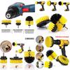 Premium 360 Grad Turbo Power Scrub Badezimmer Bodenfliesen Reinigungsbürsten-Set für Bohrer-Set