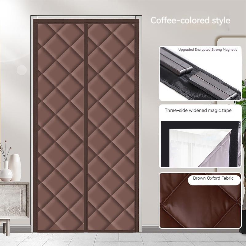 1 buc Izolație termică Uși interioare Perdea de ușă izolată Iarnă Sistem de șină magnetică Eficient energetic Magnetic Foarte rezistent