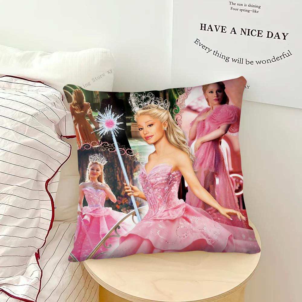 A- Arianas Singer G-Grande Pillow Case Square Pillow Bedroom Sofa Leisure Comfort Cushion Car Living Room Home Decoration