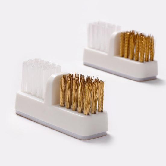 Manicure Drills Brush Soft High Elasticity Anti-Scratch Copper Wire Dual-Use Electric Manicure Machine Drills Grinding Head Brush Nails Accessories