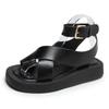 Woman Summer Fashion New Sandals For Female Students Comfortable Thick Bottom Fairy Style Cross Strap Beach Sandals