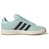 adidas Grand Court Base 00s Fashion Thin Sole Durable Low Top Skate Shoes Unisex Sneakers Green Black White JR7077