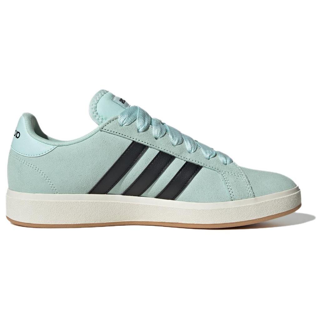 adidas Grand Court Base 00s Fashion Thin Sole Durable Low Top Skate Shoes Unisex Sneakers Green Black White JR7077