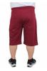 Men's Plus Size Plus Size Shorts & Bermuda Men's Plus Size Combed Cotton Shorts Run Your City 24634 Claret Red