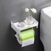 Tissue Organizer Wall-mounted Waterproof Multifunction Without Drill Top Sundries Storage Bathroom Accessories Toilet Shelf