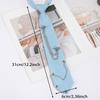 Women's Stylish Star Chain Design Polyester Tie For Party Office Evening Accessories