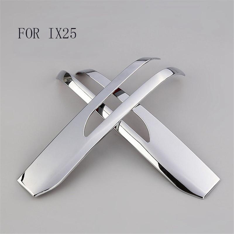 

CHROME ABS For Hyundai Creta IX25 2015 2016 2017 ABS Chrome Rear View cover RearView Mirror Trim Wing Decoration Accessories срібний