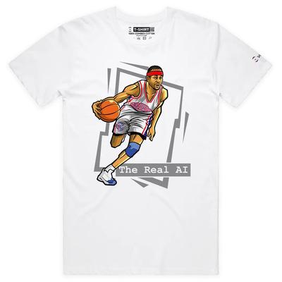 VOICEART Das echte KI-Basketball-Icon Sport-Grafik-T-Shirt mit Premium-Design