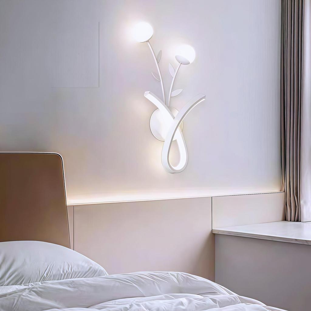 Kreative LED-Wandleuchte für den Innenbereich mit Fernbedienung - Stufenloses Dimmen für Schlafzimmer, Wohnzimmer, Flur, Balkon oder Treppenhaus