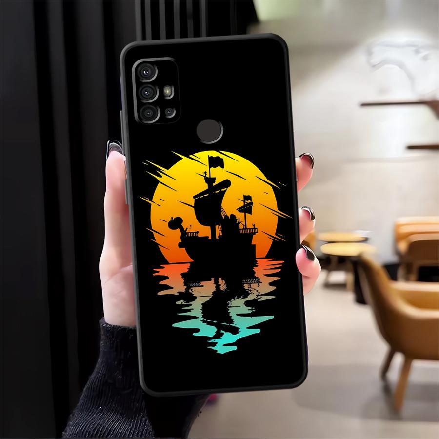 Case for Moto S30 Pro Edge 20 30 X30 Pro Funda Phone Cover Luffy Zoro Cartoon