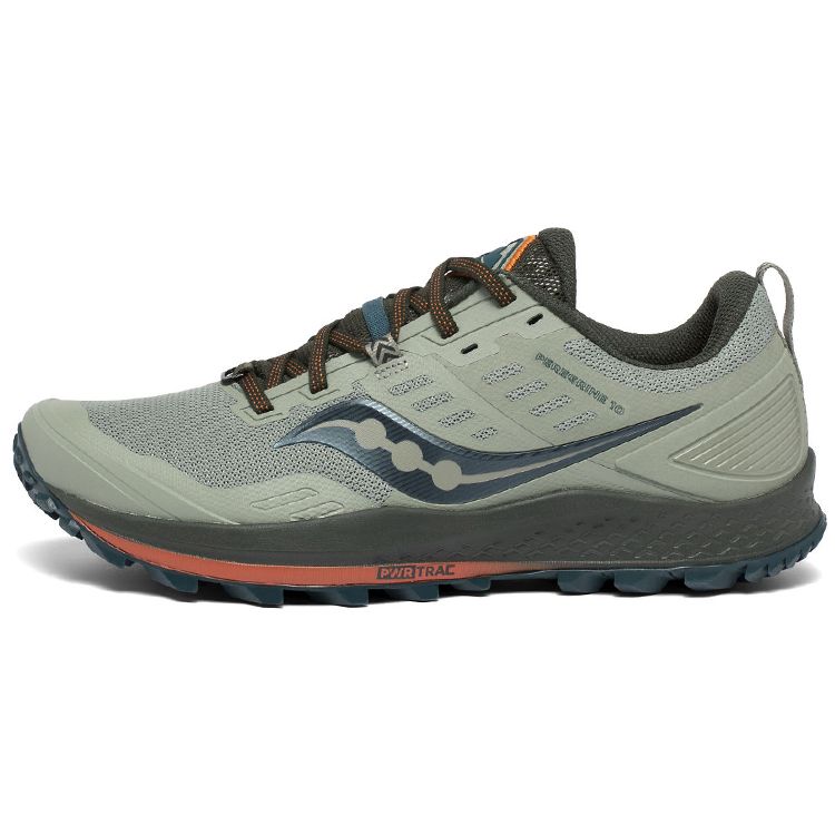 SAUCONY Peregrine 10 Cushioning Trail Running Shoes Men Sneakers Gray Orange S20556-25