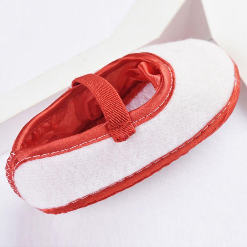 Newborn Baby Girl Shoes First Walkers Lovely Sneakers Infant Kids Girls Rose Flowers Bow Princess Shoes