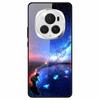 For Honor Magic6 Pro 5G Slim Case Pattern Printing PC+Tempered Glass+TPU Phone Shell
