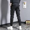 Men's Trendy Cotton Loose Fit Zipper Leg Overalls for Autumn