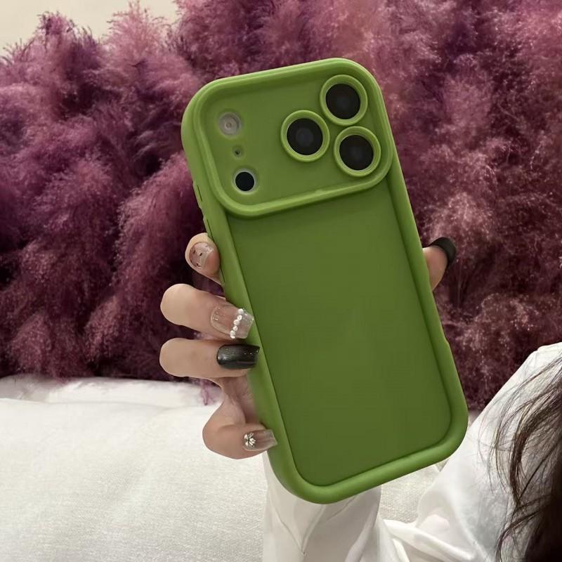 

Suitable IPhone 17PM Diamond Phone Case Apple 16promax New Minimalist Solid Color 15PM Protective iPhone 12 Pro зелений