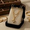 Double Layer Diamond Star Pendant Necklace - Light Luxury Fashion Clavicle Chain High-End Jewelry