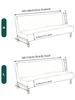 LANMOLIFE Foldable Sofa Bed Cover Stretch Futon Armless Sofa Bed Covers Removable And Washable Furniture Protective Covers